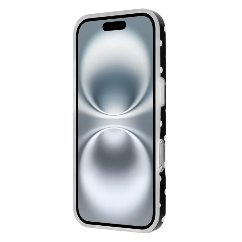 For iPhone 17 Case Dot Design IMD TPU Phone Back Cover - Black