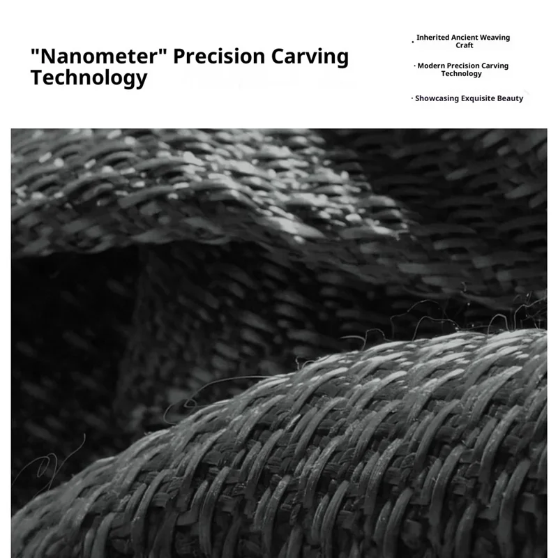 GKK pour Huawei Mate X7 Étui Texturé à Double Axe en PC Slim Couverture de Téléphone avec Charnière Magnétique Protection - Noir