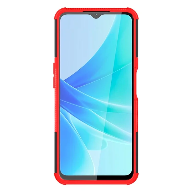 Per Oppo A57 4G Piene Piene Design Pc+coperchio Protettivo Per Cavendario Per Drop-a Prova di Dropu. - Rosso