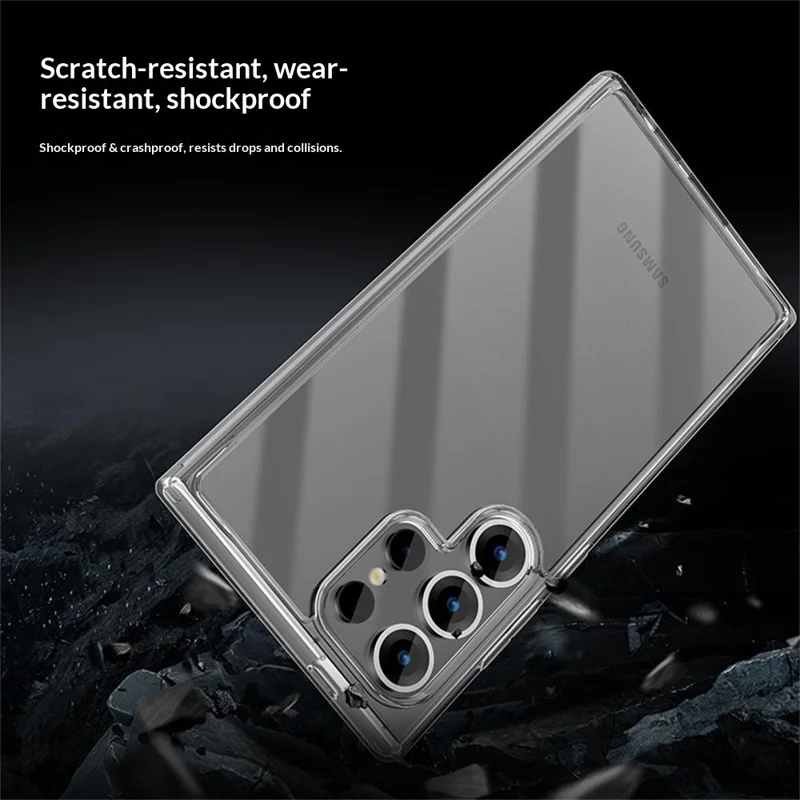X-LEVEL Чехол для Samsung Galaxy S26 Ultra, прозрачный ударопрочный чехол из поликарбоната и ТПУ