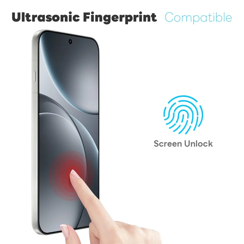 NORTHJO voor Oppo Find X9 Pro 5G hoesje zacht TPU transparant telefoonhoesje met gehard glas screenprotector (ondersteunt vingerafdrukontgrendeling)