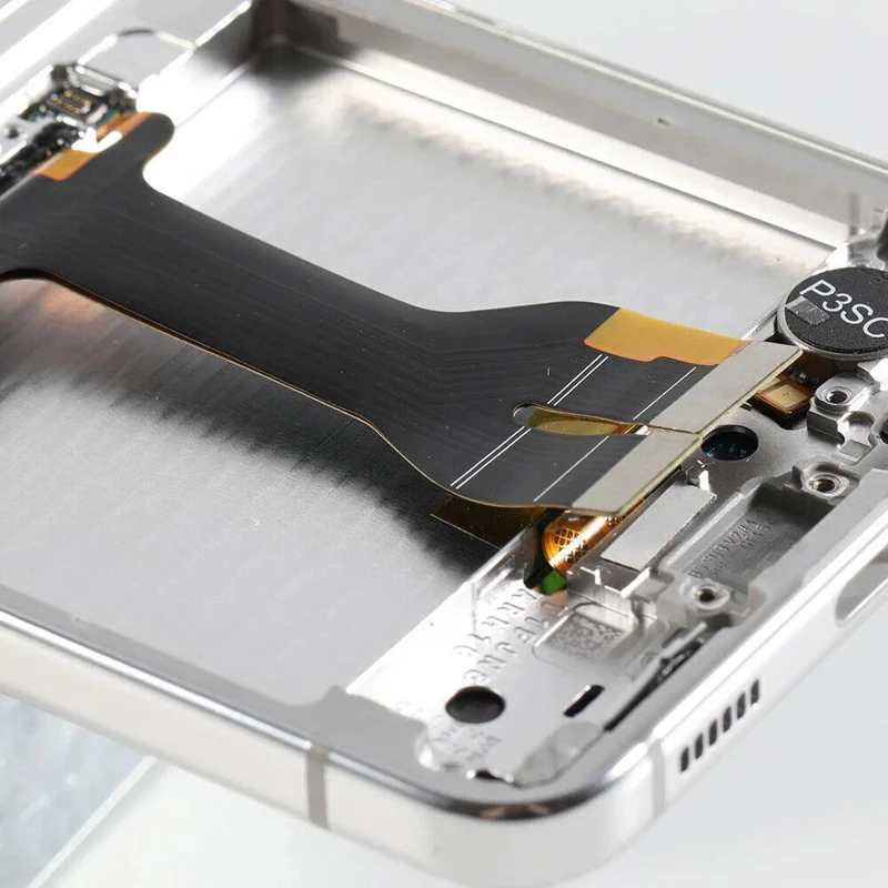 Para Samsung Galaxy Z Flip5 5G F731 Pantalla LCD y ensamblaje del digitalizador + marco (sin logotipo) - Plata