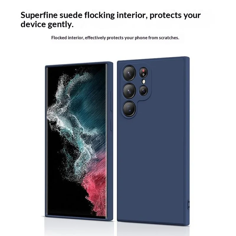 X-LEVEL Чехол для Samsung Galaxy S26 Ultra Мягкий ТПУ Антицарапины с Волокнистой Подкладкой Голубой