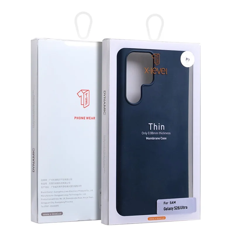 X-LEVEL Чехол для Samsung Galaxy S26 Ultra Мягкий ТПУ Антицарапины с Волокнистой Подкладкой Голубой