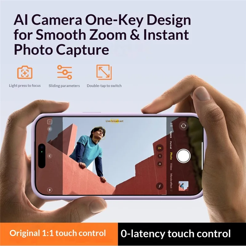 For iPhone 17 Pro Magnetic Case Skin-Friendly Liquid Silicone + PC Phone Cover Compatible with MagSafe - Purple