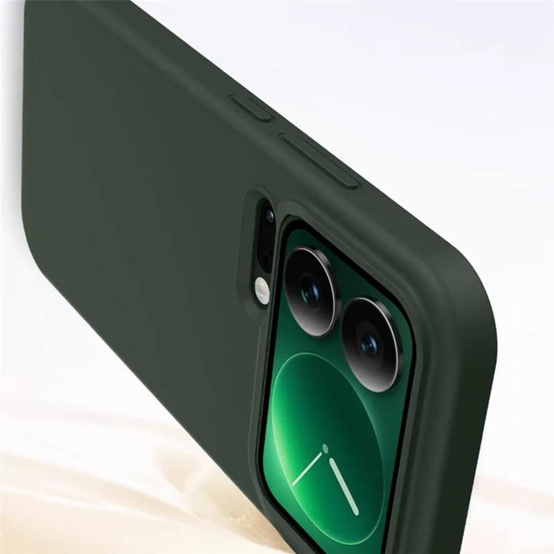 For Xiaomi 17 Pro Max Magnetic Case Skin-friendly Liquid Silicone + PC Phone Cover - Green