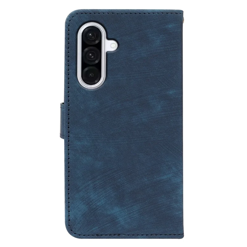 For Samsung Galaxy A37 5G Case Flip Wallet Striped Texture Leather Phone Cover - Blue