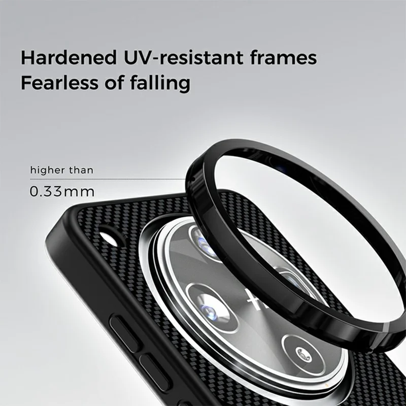 ABEEL CF-Lyocell Series For Oppo Find X8 Ultra 5G Magnetic Case Microfiber + PC + E-TPU Phone Cover - No.1