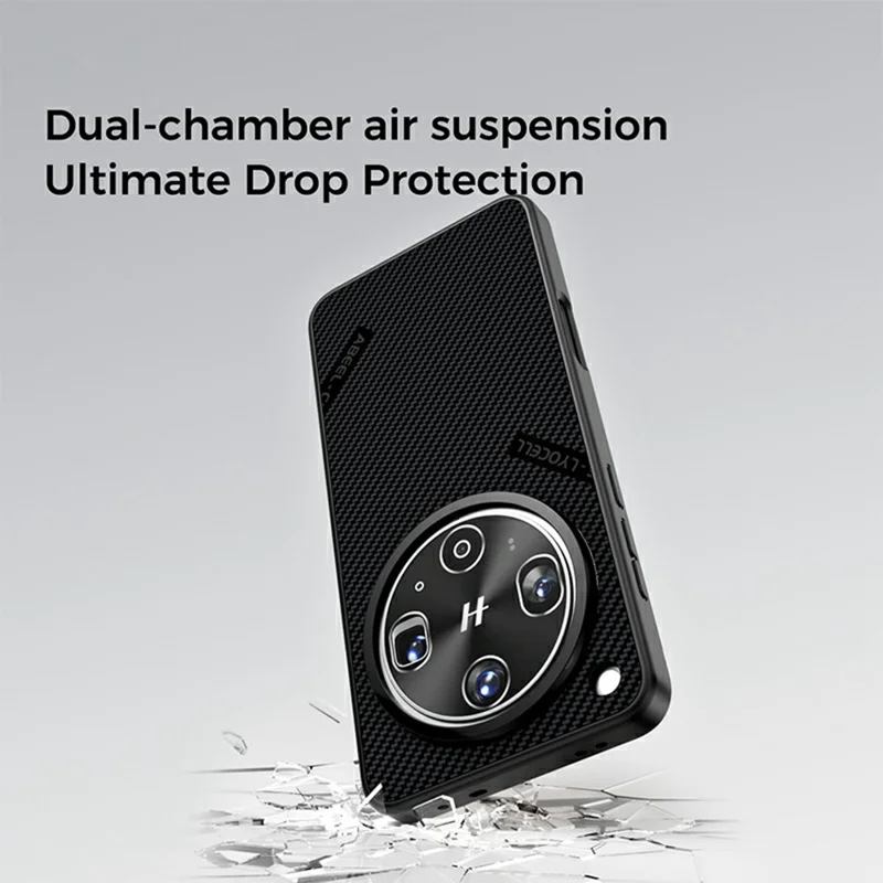 ABEEL CF-Lyocell Serie til Oppo Find X8s+ 5G Magnetisk Case Mikrofiber + PC + E-TPU Telefonbeskyttelse - Nr. 1