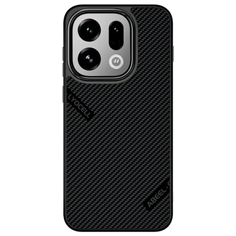 ABEEL CF-Lyocell Series For Oppo Find X9 5G Magnetic Case Microfiber + PC + E-TPU Phone Cover - No.1