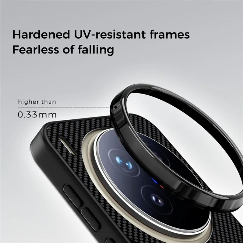 ABEEL CF-Lyocell Series For vivo X300 5G Magnetic Case Microfiber + PC + E-TPU Phone Cover - No.1