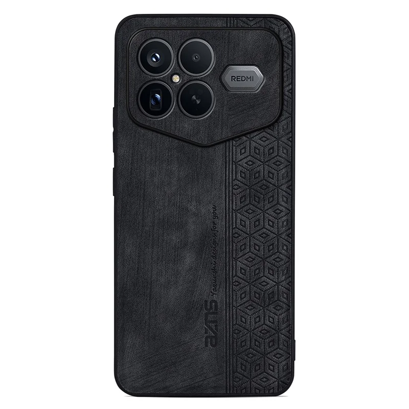 Funda AZNS para Xiaomi Redmi K90 Pro Max, Edición Campeón, Cubierta de Cuero PU y TPU, Protector para Teléfono - Negro