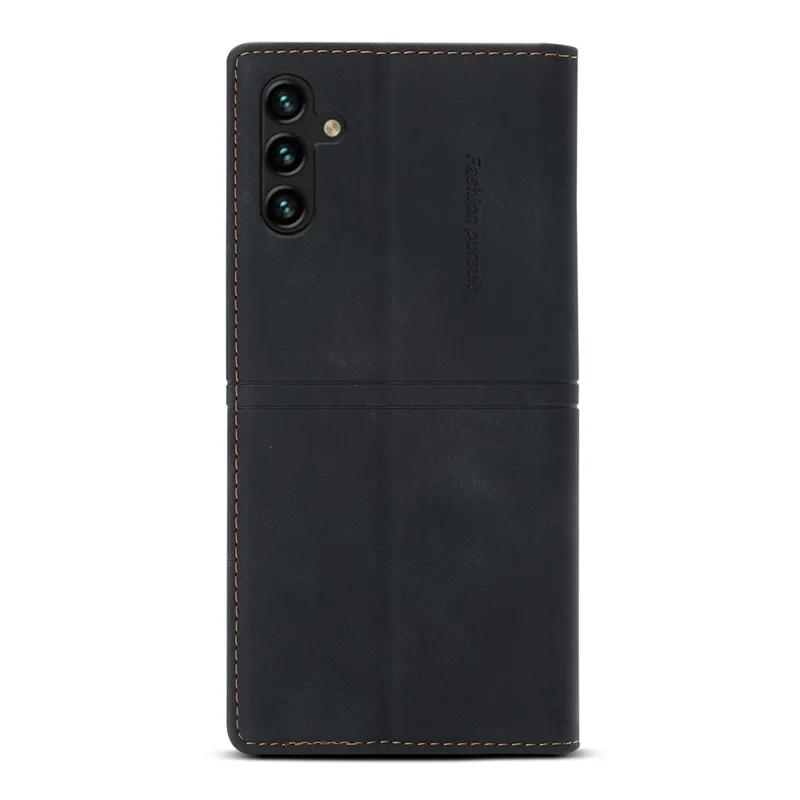 Funda tipo cartera para Samsung Galaxy S25 FE, carcasa de cuero magnética con cierre - Negro