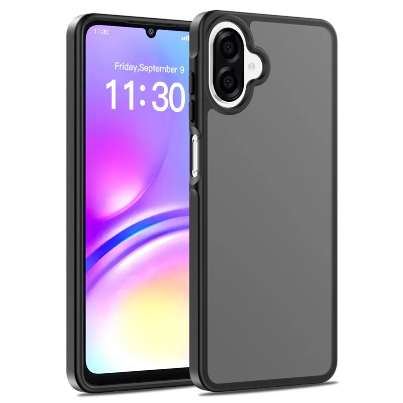 Compra em Volume para Capa Samsung Galaxy A07 5G, Toque Suave TPU e PC, Capa Traseira para Telemóvel - Preto