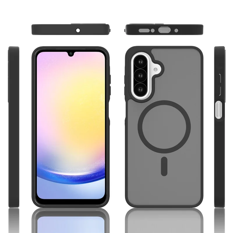 Kauf in Großmengen für Samsung Galaxy A26 5G Magnet-Case Haut-Touch TPU PC Handy-Rückseite – Schwarz