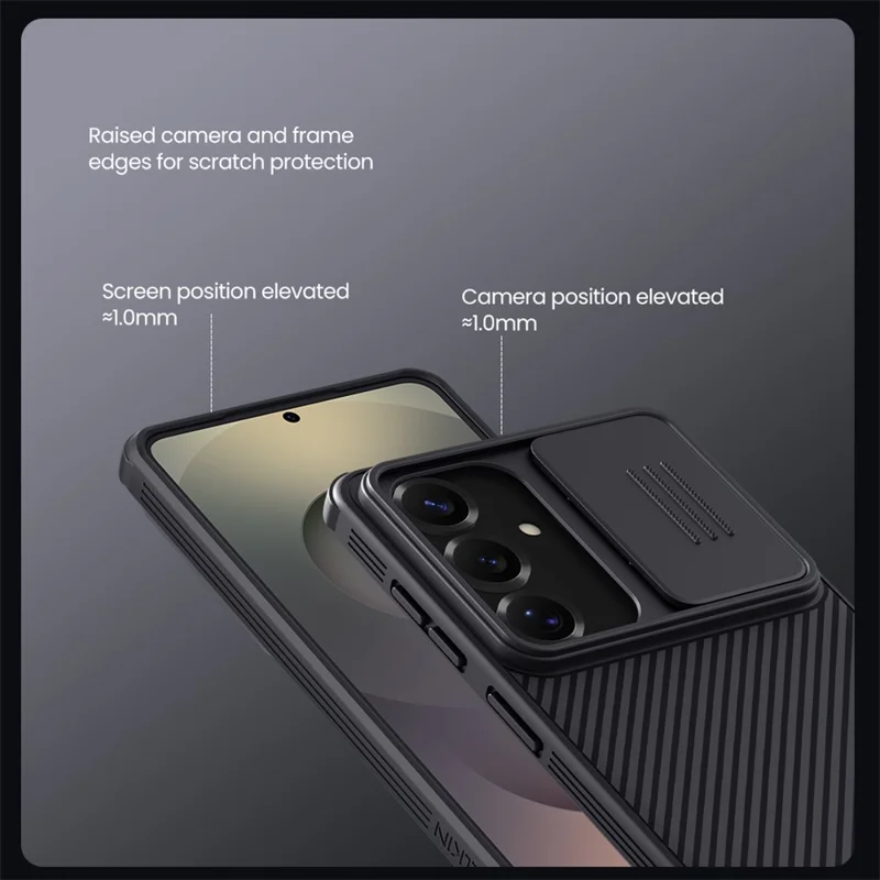 NILLKIN Camshield Pro Series for Samsung Galaxy S26 Case PC + TPU Slide Camera Lid Phone Cover