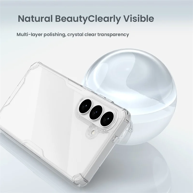 NILLKIN Nature Pro Series For Samsung Galaxy S26+ Case PC + TPU Anti-Scratch Clear Back Cover