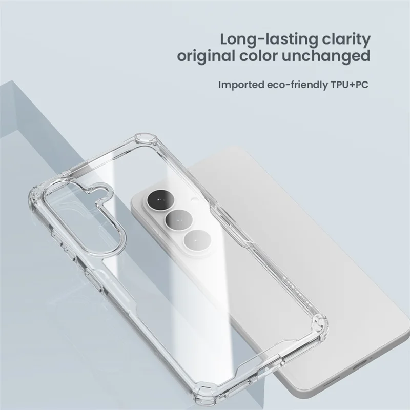 NILLKIN Nature Pro Series For Samsung Galaxy S26+ Case PC + TPU Anti-Scratch Clear Back Cover