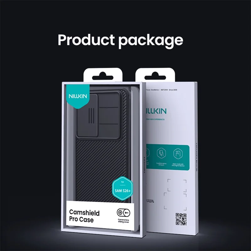NILLKIN Camshield Pro-serie til Samsung Galaxy S26+ hylster PC + TPU Skydelåg til kamera