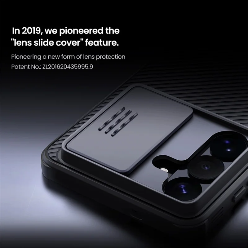 NILLKIN Camshield Pro-serie til Samsung Galaxy S26+ hylster PC + TPU Skydelåg til kamera