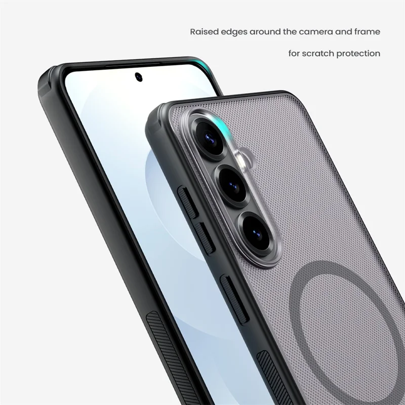 NILLKIN Super Frosted Shield Pro for Samsung Galaxy S26+ Magnetic Case Matte PC TPU Clear Black Phone Back Cover