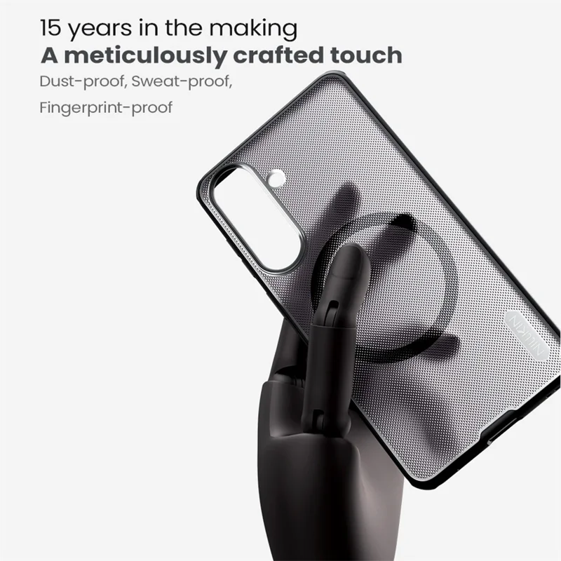 NILLKIN Super Frosted Shield Pro for Samsung Galaxy S26+ Magnetic Case Matte PC TPU Clear Black Phone Back Cover