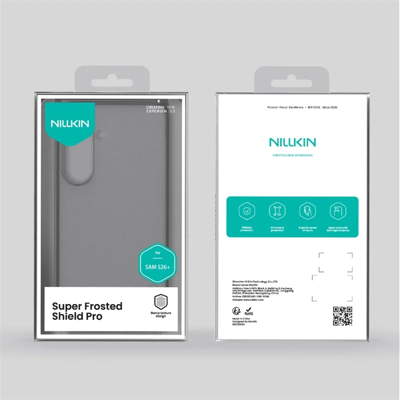 NILLKIN Super Frosted Shield Pro For Samsung Galaxy S26+ Case Matte PC TPU Clear Black Phone Back Cover