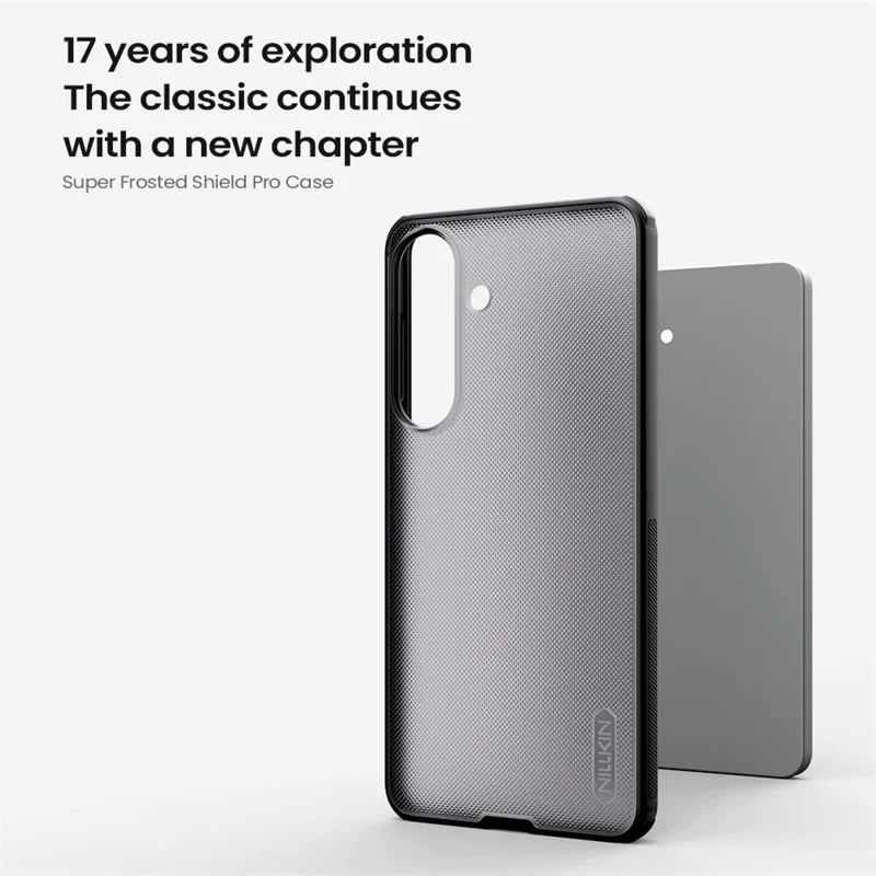 NILLKIN Super Frosted Shield Pro For Samsung Galaxy S26+ Case Matte PC TPU Clear Black Phone Back Cover