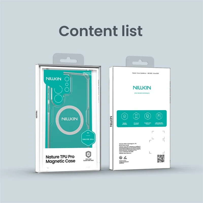 NILLKIN Nature Pro Series for Samsung Galaxy S26 Ultra Magnetic Case TPU + PC Ultra Clear Phone Cover