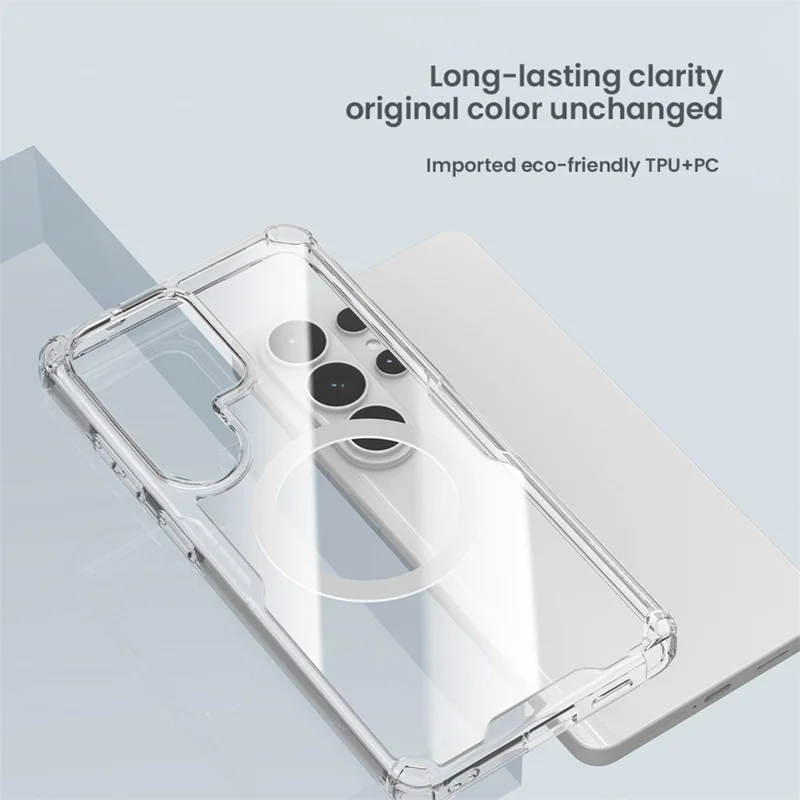 NILLKIN Nature Pro Series for Samsung Galaxy S26 Ultra Magnetic Case TPU + PC Ultra Clear Phone Cover