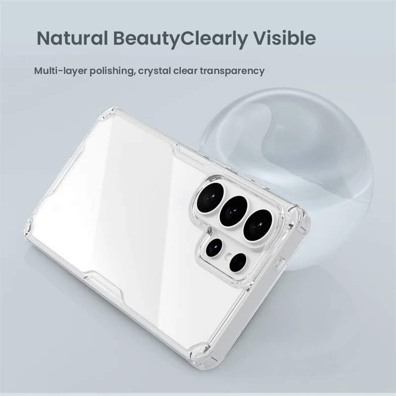 NILLKIN Nature Pro Series For Samsung Galaxy S26 Ultra Case PC + TPU Anti-Scratch Clear Back Cover