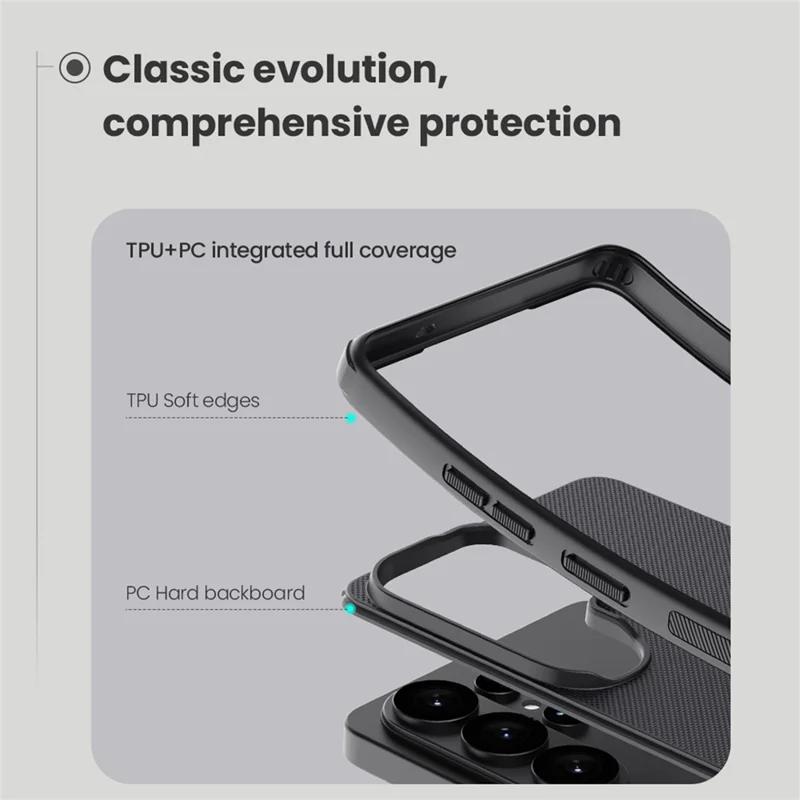 NILLKIN Super Frosted Shield Pro for Samsung Galaxy S26 Ultra Magnetic Case PC + TPU Phone Cover