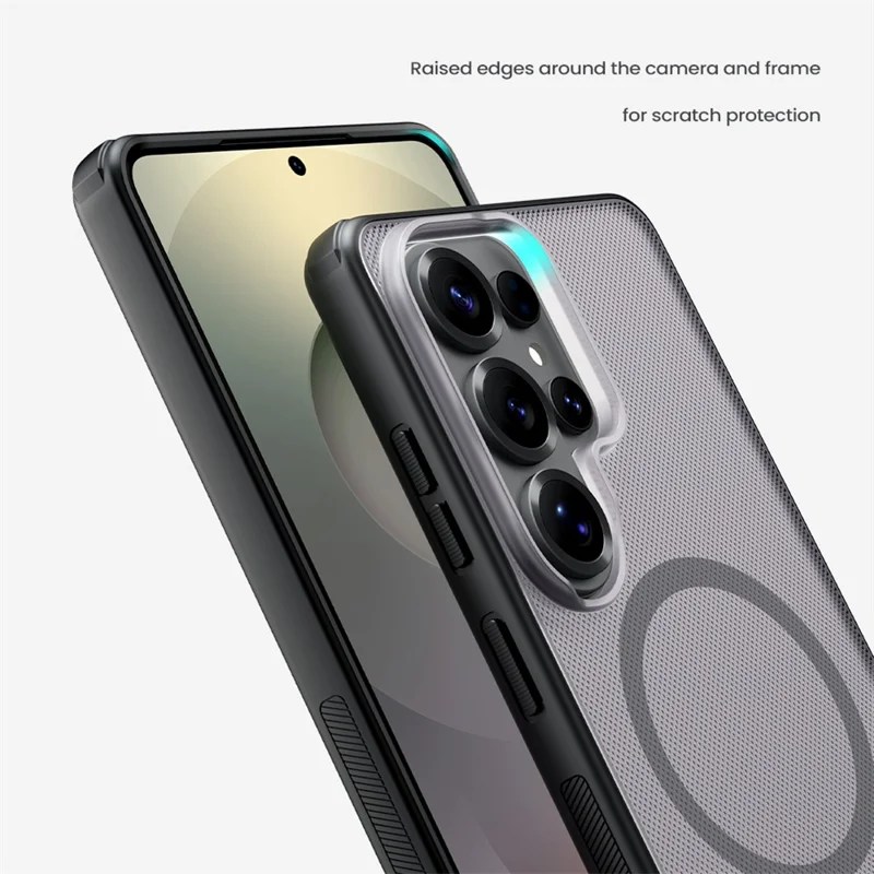 NILLKIN Super Frosted Shield Pro for Samsung Galaxy S26 Ultra Magnetic Case Matte PC TPU Clear Black Phone Back Cover