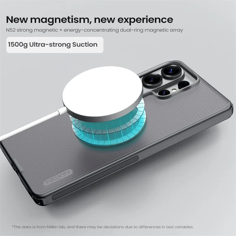 NILLKIN Super Frosted Shield Pro for Samsung Galaxy S26 Ultra Magnetic Case Matte PC TPU Clear Black Phone Back Cover