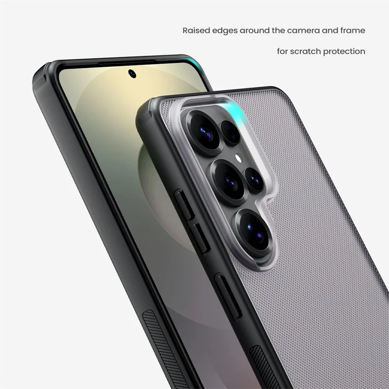 NILLKIN Super Frosted Shield Pro For Samsung Galaxy S26 Ultra Case Matte PC TPU Clear Black Phone Back Cover