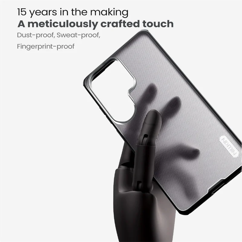 NILLKIN Super Frosted Shield Pro For Samsung Galaxy S26 Ultra Case Matte PC TPU Clear Black Phone Back Cover