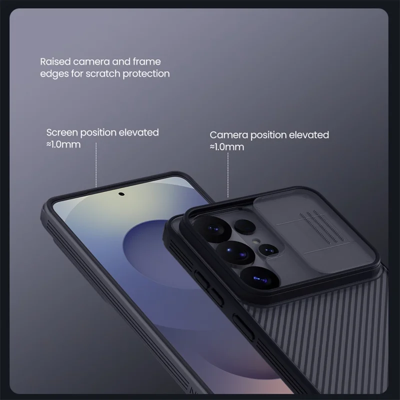 NILLKIN Camshield Pro Series For Samsung Galaxy S26 Ultra Case TPU + PC Clear Black Phone Cover with Camera Slider