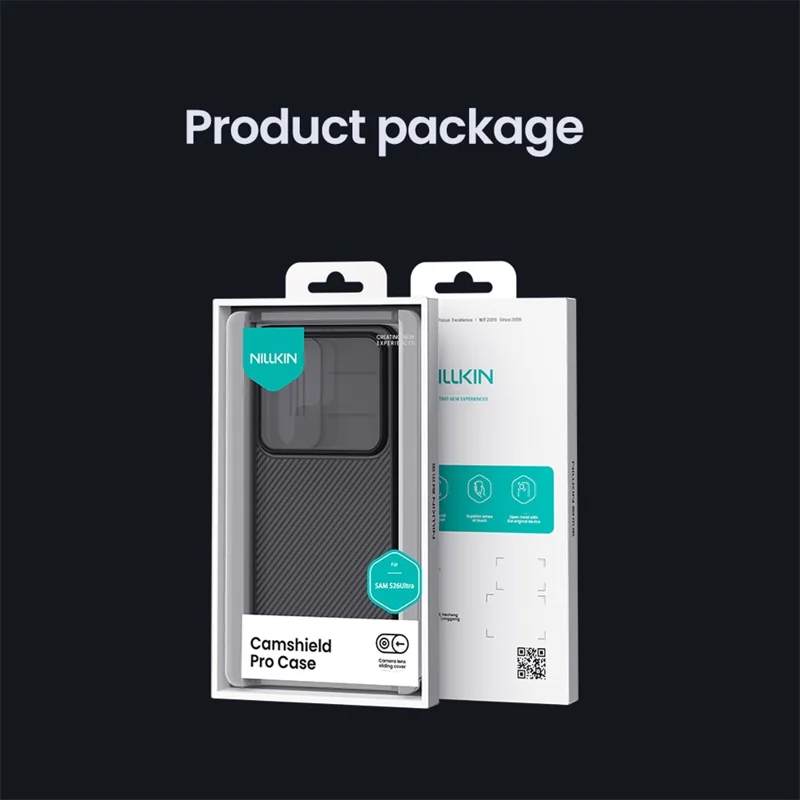 NILLKIN Camshield Pro Series For Samsung Galaxy S26 Ultra Case TPU + PC Clear Black Phone Cover with Camera Slider