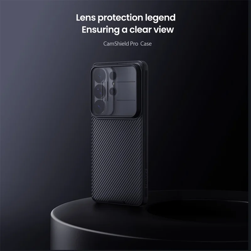 NILLKIN Camshield Pro Series For Samsung Galaxy S26 Ultra Case TPU + PC Clear Black Phone Cover with Camera Slider