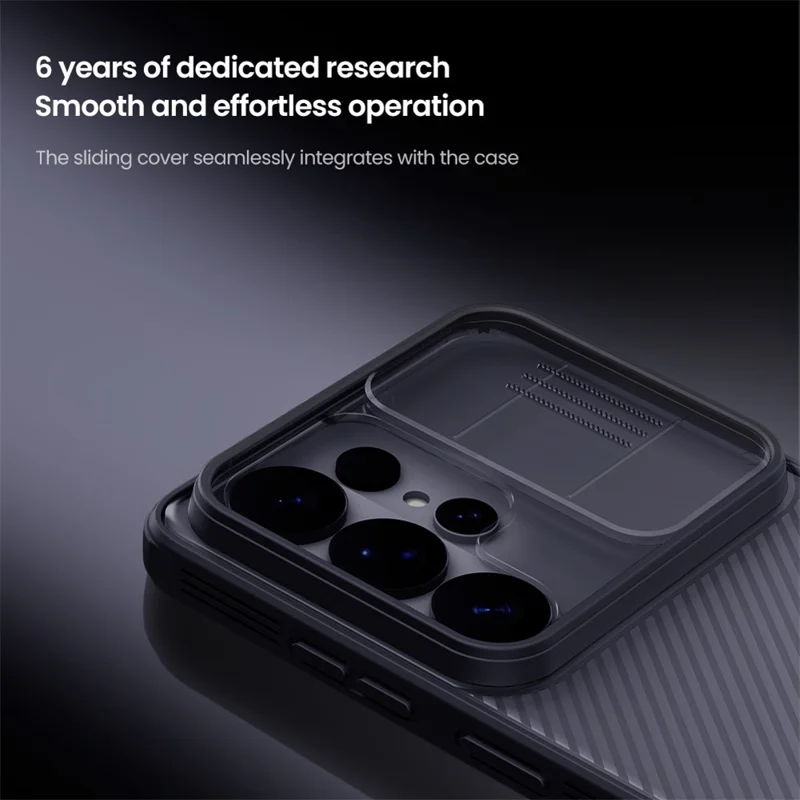 NILLKIN Camshield Pro Series For Samsung Galaxy S26 Ultra Case TPU + PC Clear Black Phone Cover with Camera Slider