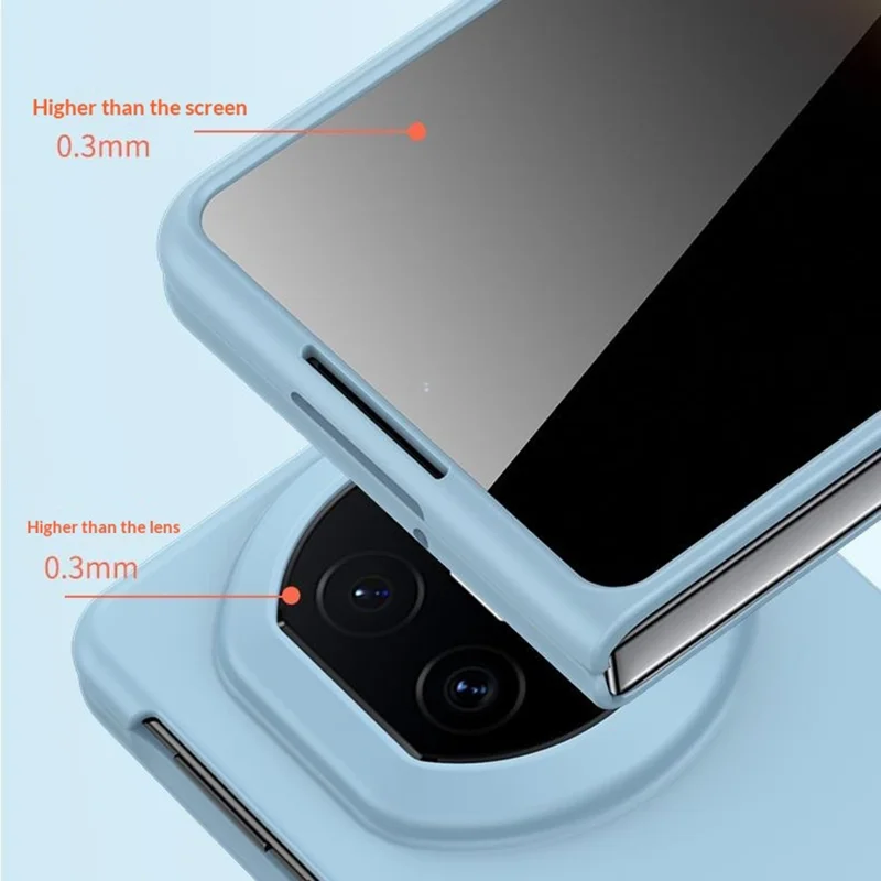 Funda para Huawei Mate X7, Funda Rígida de PC con Textura Táctil Suave para Teléfono Plegable - Morado