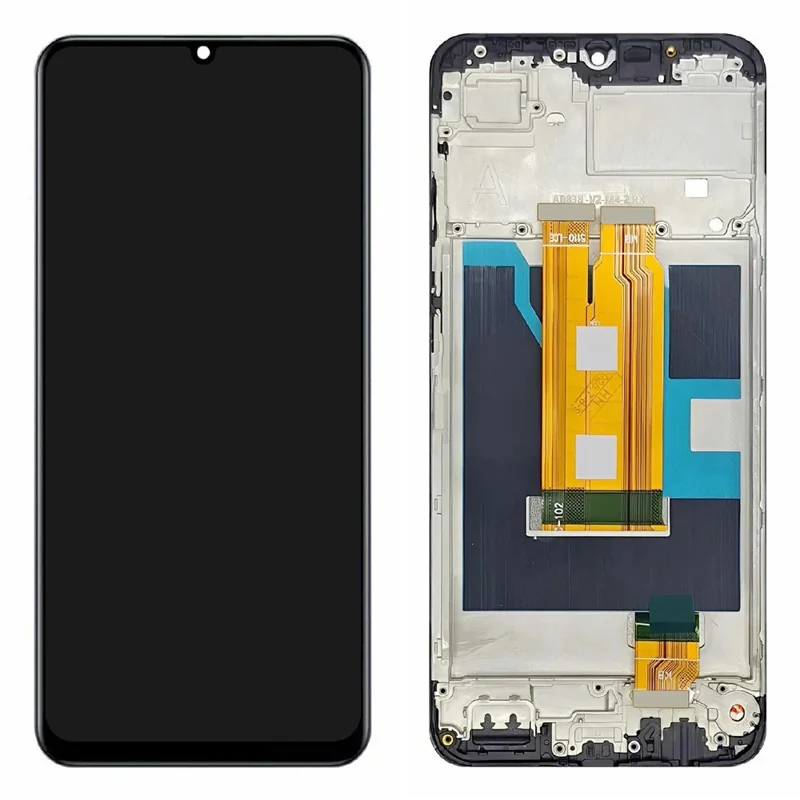 LCD Screen and Digitizer Assembly + Frame For Realme Note 60  /  60x 4G Grade B (without Logo)