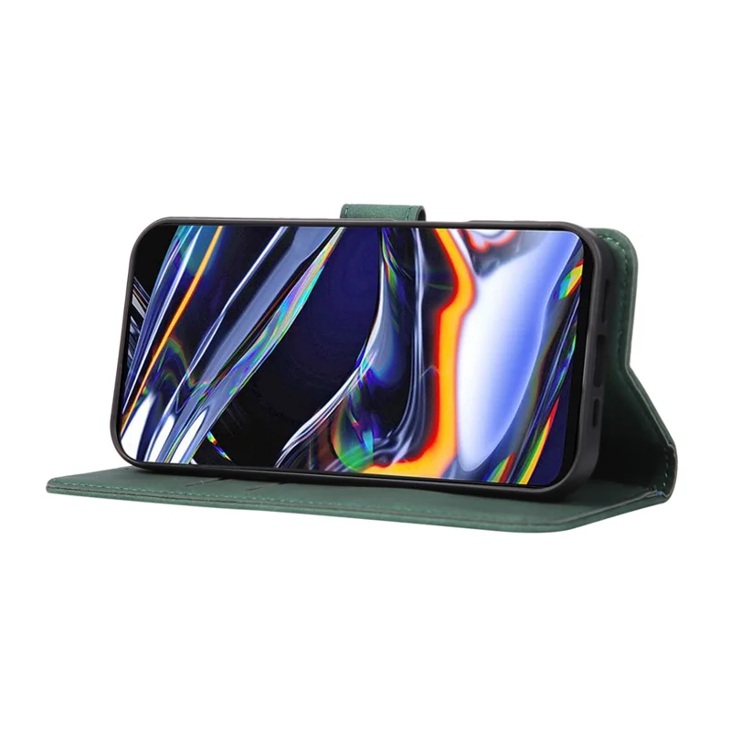 KHAZNEH For Samsung Galaxy A37 5G Case Anti Scratch PU Leather Wallet Stand Phone Cover - Green