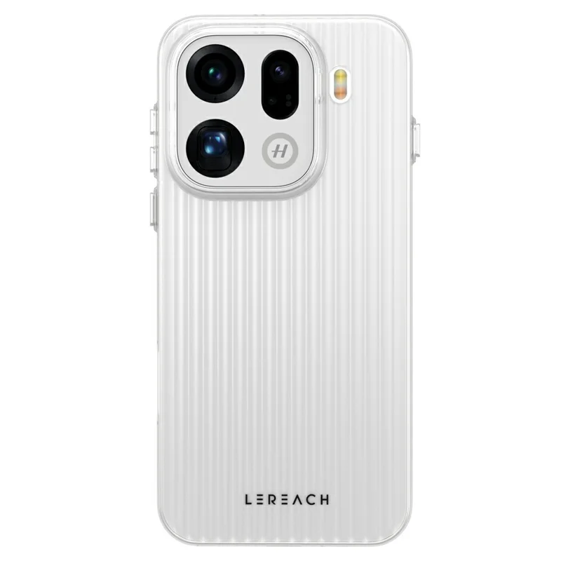 LEREACH TOC Series for Oppo Find X9 Pro 5G Case Flowing Grid PC Phone Cover - White