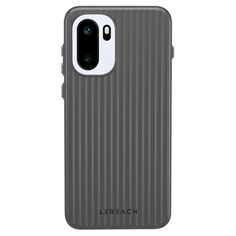 LEREACH TOC Series for OnePlus 15R 5G / Ace 6T 5G / Ace 6 5G Case Flowing Grid PC Phone Cover - Black