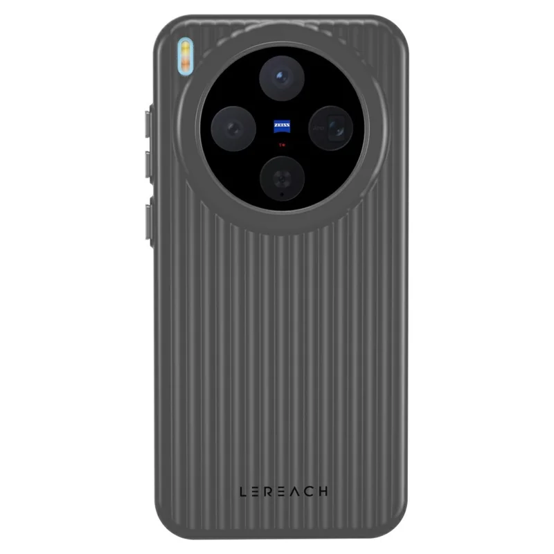 LEREACH Série TOC pour vivo X300 5G Coque de téléphone avec motif en grille dynamique en PC - Noir - Noir