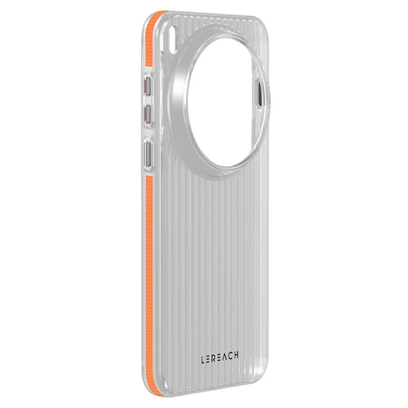 Чехол LEREACH серии TOC для vivo X300 Pro 5G, с сеткой течения, из поликарбоната, оранжевый