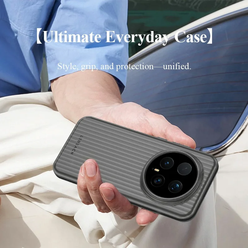 LEREACH TOC-serie til Honor Magic8 Pro 5G hylster Strømmende gitter PC-telefonhylster - Sort