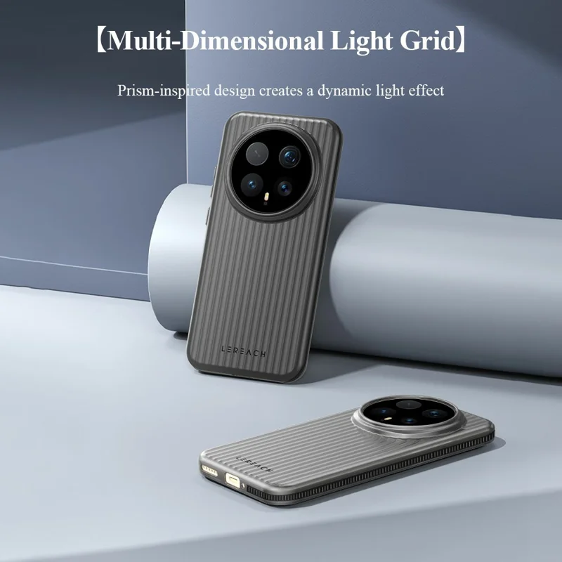 LEREACH TOC-serie til Honor Magic8 Pro 5G hylster Strømmende gitter PC-telefonhylster - Sort