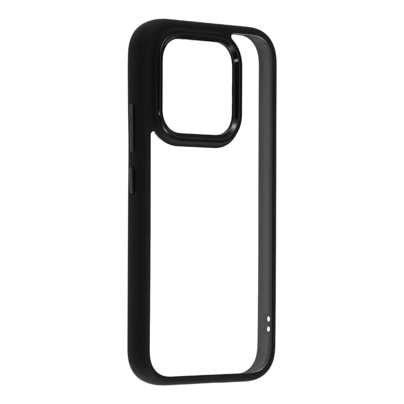 For Xiaomi 17 Case Anti-Drop TPU + PC Clear Phone Back Cover - Black